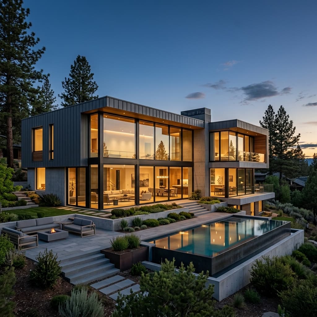 Εγκατάσταση θερμοδιακοπτόμενων κουφωμάτων αλουμινίου σε βίλα, Ρέθυμνο